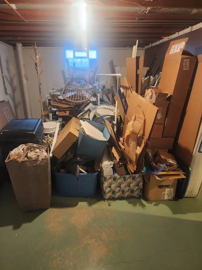 Roll-off dumpster container at job site for Construction Dumpster Rental in East Earl